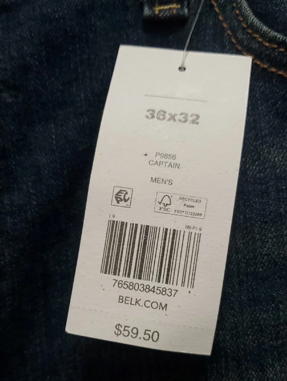 Men's Blue Denim Jeans - Bootcut